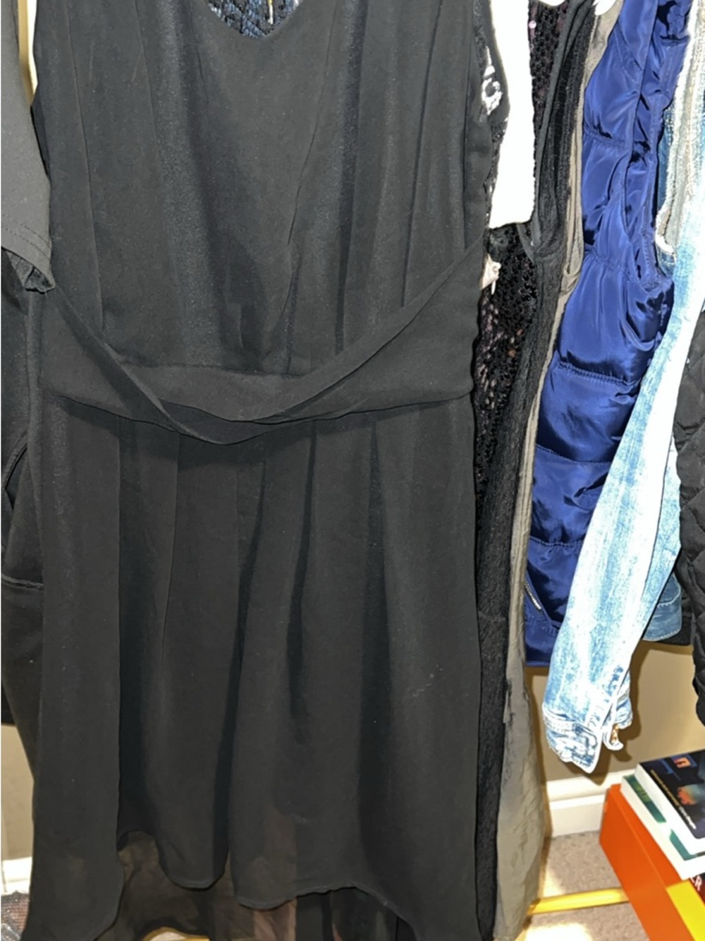 Elegant Black V-Neck Women’s Dress